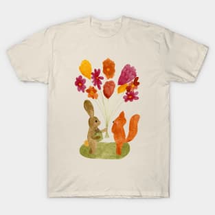 Cute friendship illustration T-Shirt